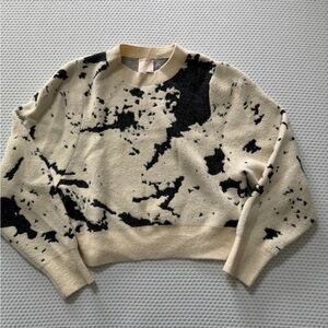 Kerisma Black and Cream Patterned Sweater